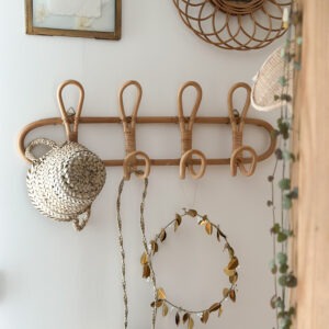 Porte manteau en rotin