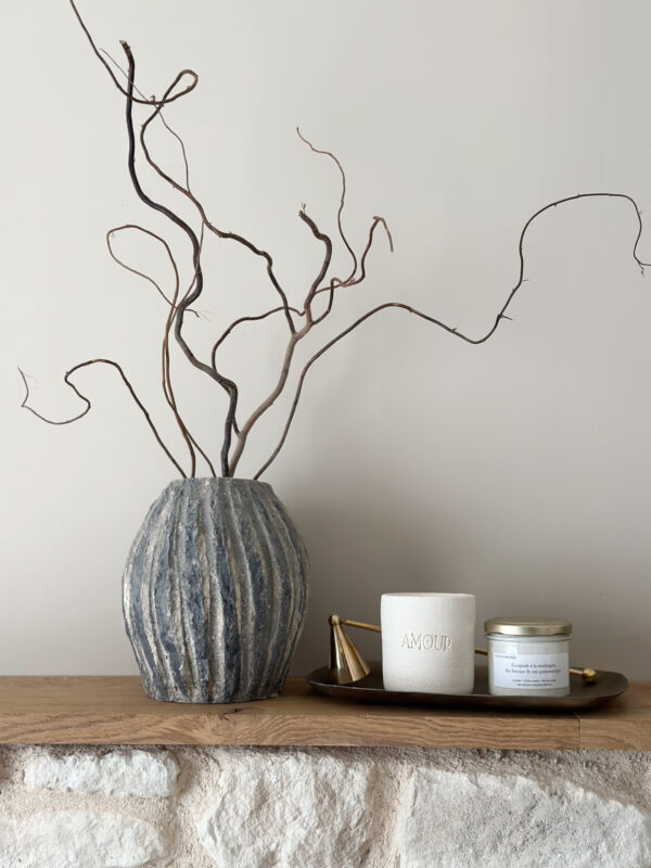 Vase en papier mâché