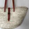 Panier avec anses en cuir - camel – Image 2