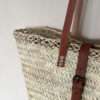 Panier avec anses en cuir - camel – Image 3