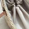 Panier avec anses en cuir - camel – Image 4
