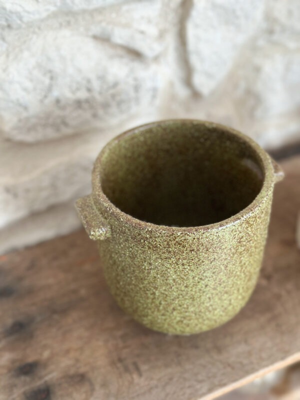 Pot en grés kaki – Image 3