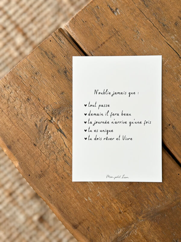 Cartes postales - citations – Image 8