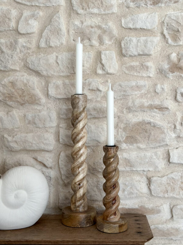 Chandelier en bois de manguier – Image 4