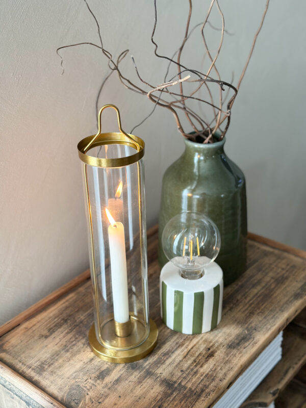 Photophore verre et laiton – Image 3