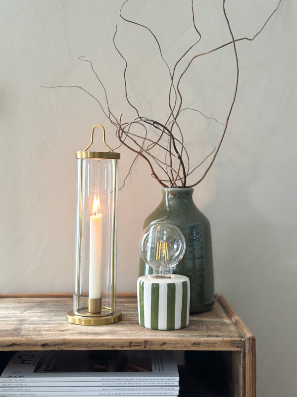 Photophore verre et laiton – Image 2