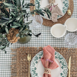Nappe vichy - eucalyptus