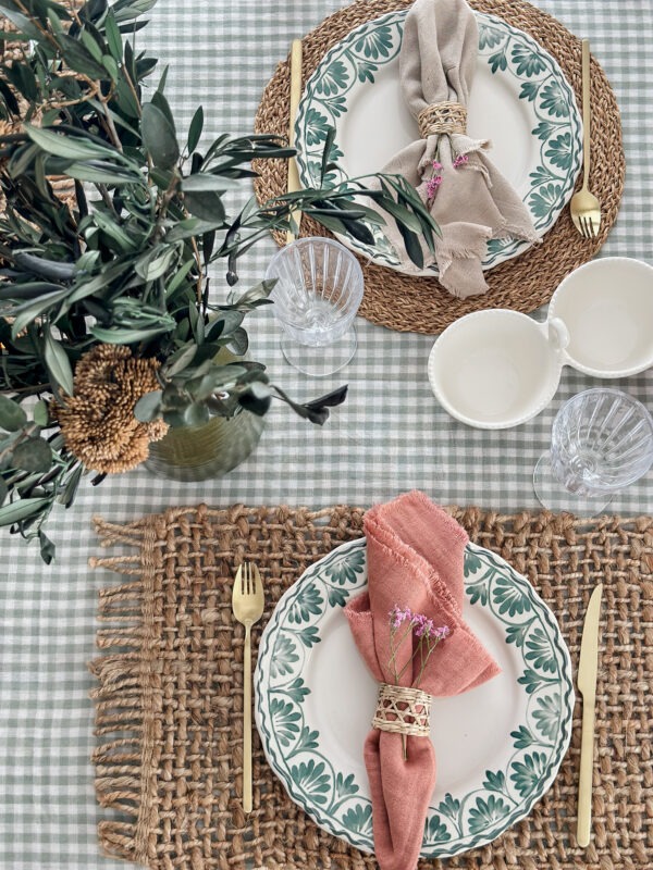 Nappe vichy - eucalyptus