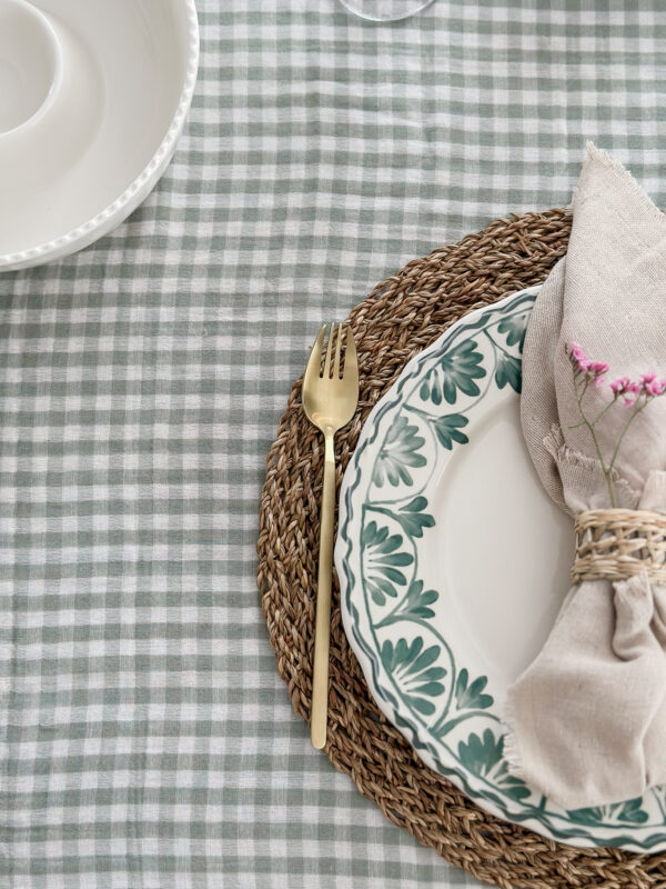Nappe vichy - eucalyptus – Image 3