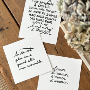 Cartes & affiches - Le charme des mots
