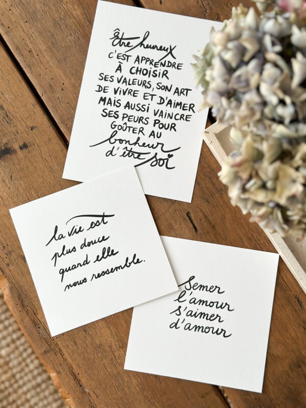 Cartes & affiches - Le charme des mots
