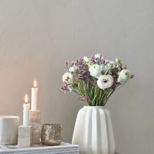 Vase pot "Ondule" - blanc