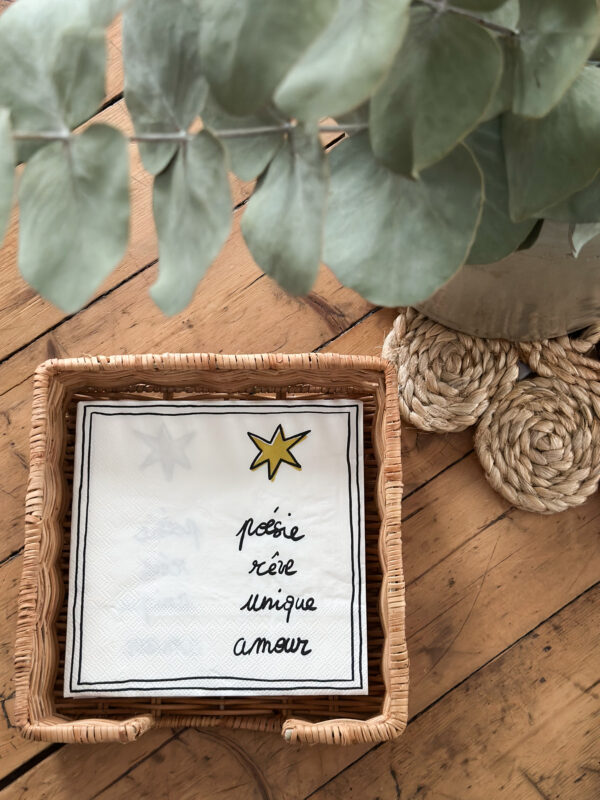 Serviette en papier - Poésie – Image 3