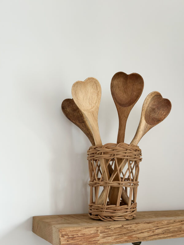 Cuillère coeur en bois – Image 3