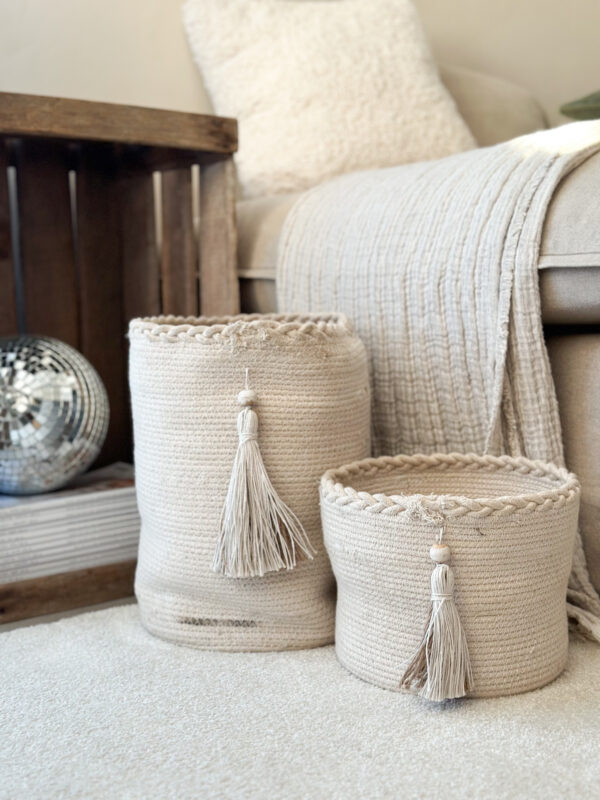 Corbeille en coton - set de 2