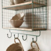 Etagère filaire et bois - n°2 vert sauge – Image 3
