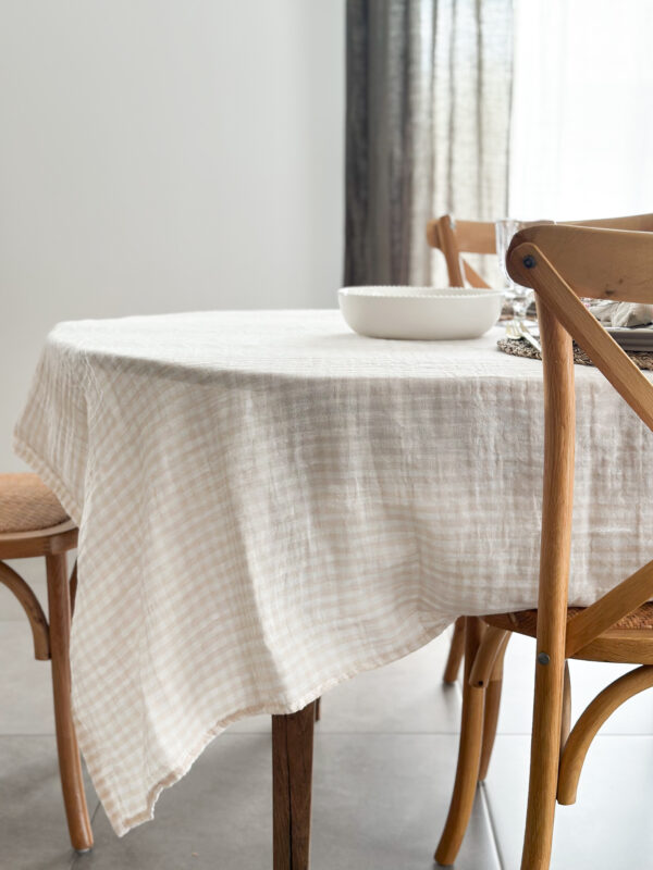 Nappe vichy - beige – Image 2