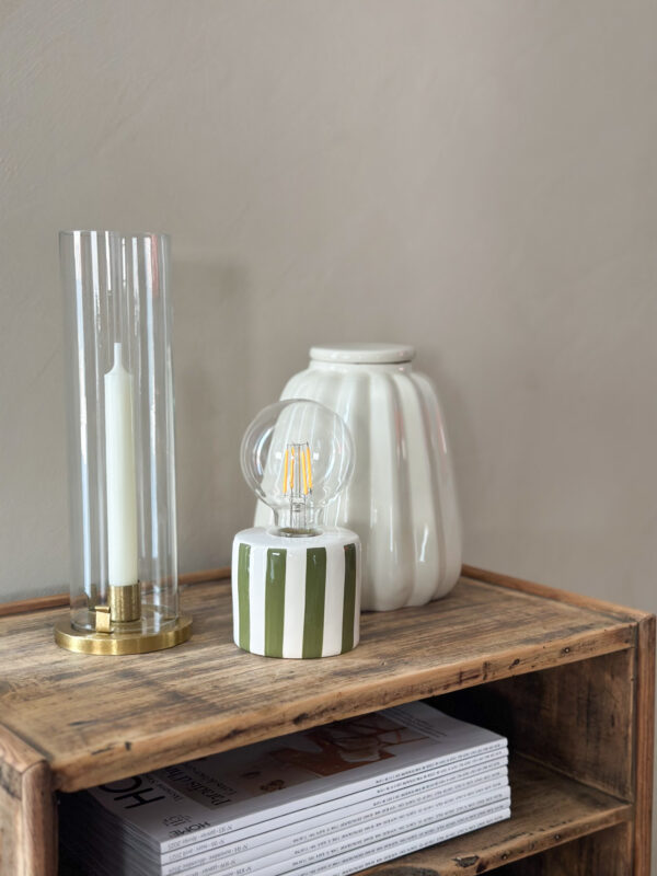 Lampe Pipa à rayures - kaki