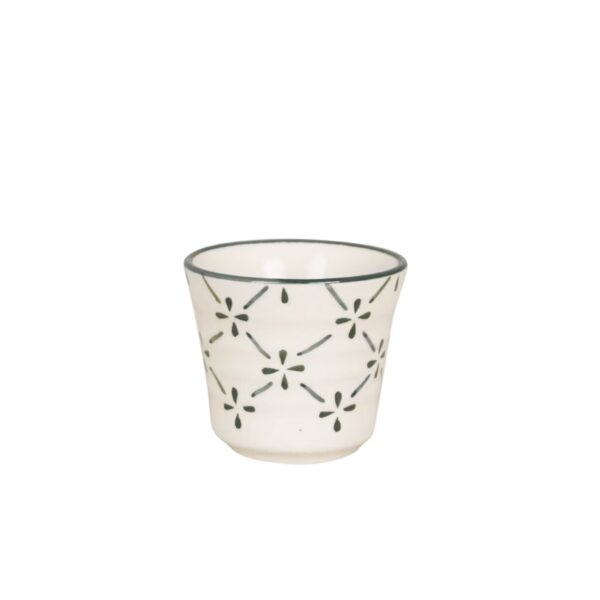 Tasse à café - Fleurie verte – Image 4