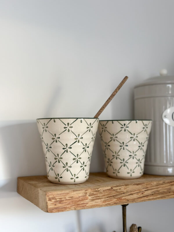 Mug - fleuri vert – Image 3