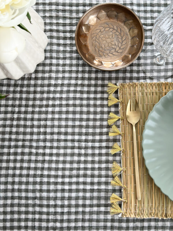 Nappe vichy - kaki – Image 4