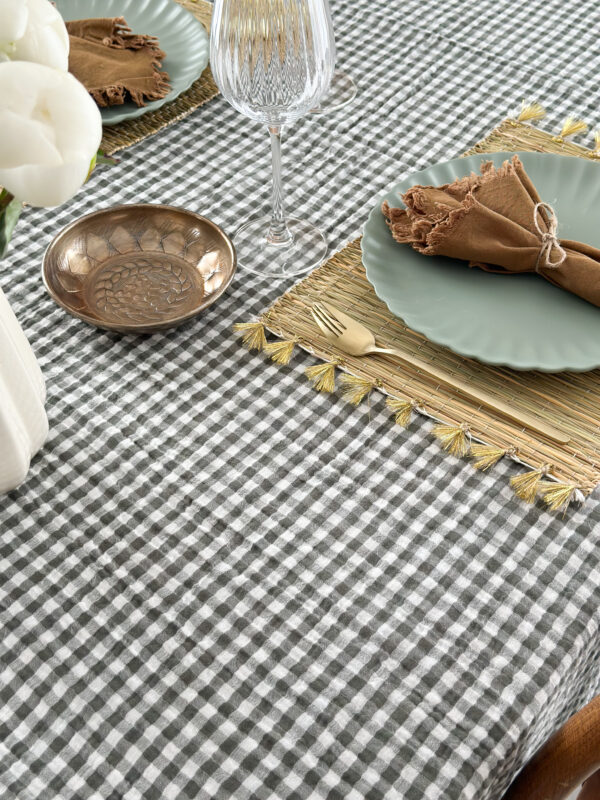 Nappe vichy - kaki – Image 2