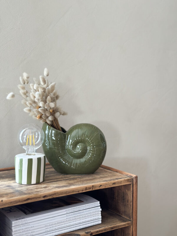Vase Coquillage - kaki