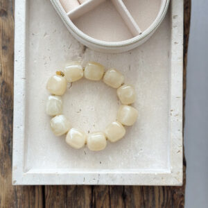 Bracelet perles - Vanille