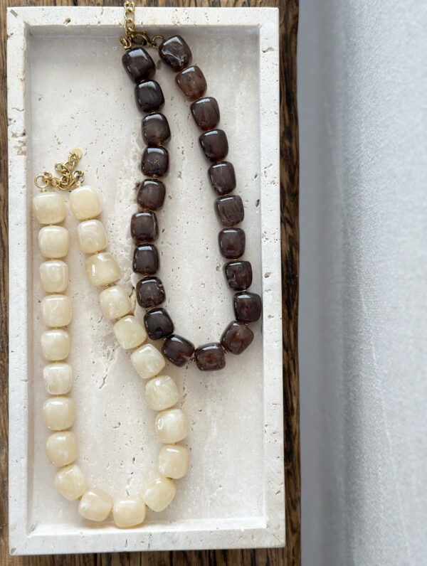 Collier perles - Vanille – Image 2