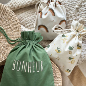 Pochon en tissu - set de 3