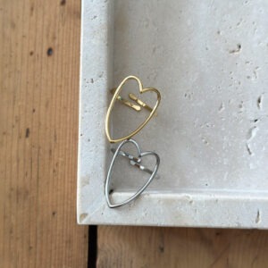 Bague - Grand coeur ajouré