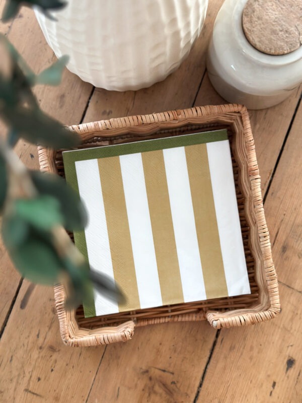 Serviette en papier - rayures