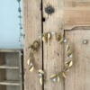 Couronne feuille or & perle