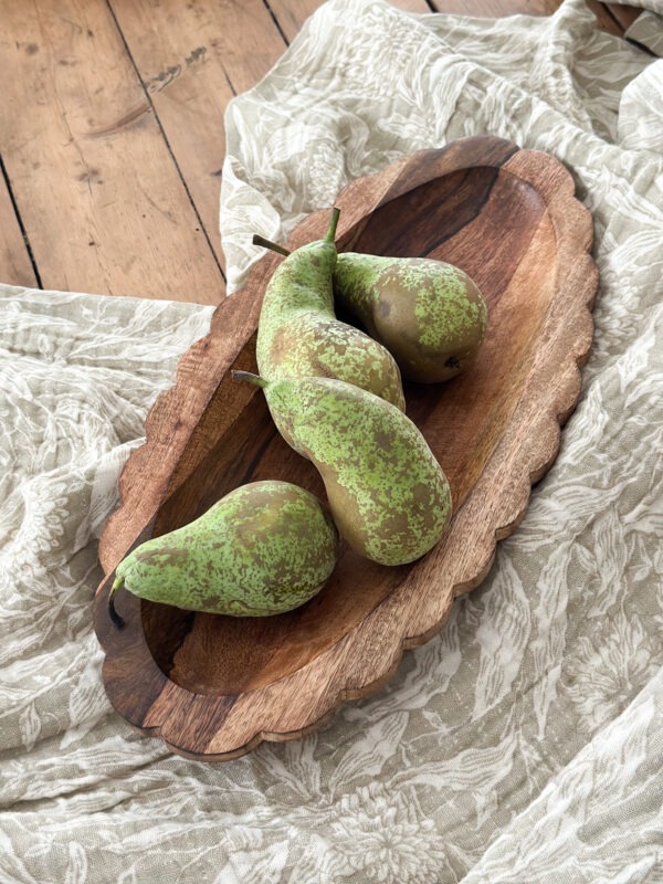 Plat ovale en bois – Image 2