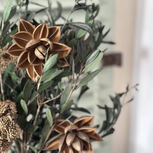 Fleur décorative - marron