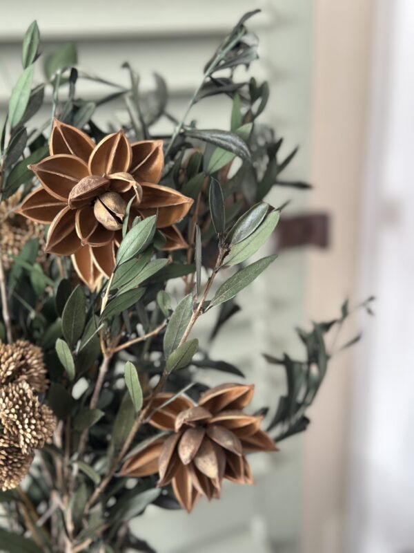 Fleur décorative - marron