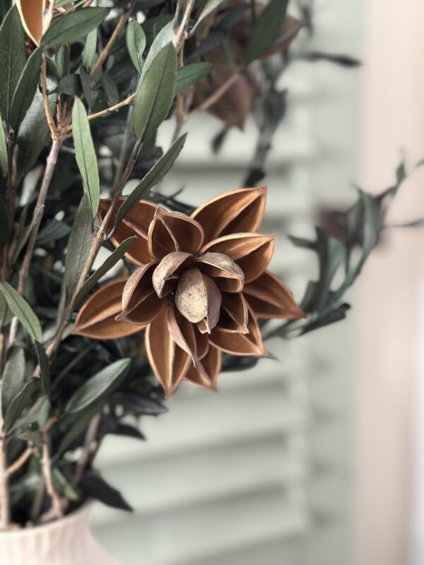 Fleur décorative - marron – Image 2