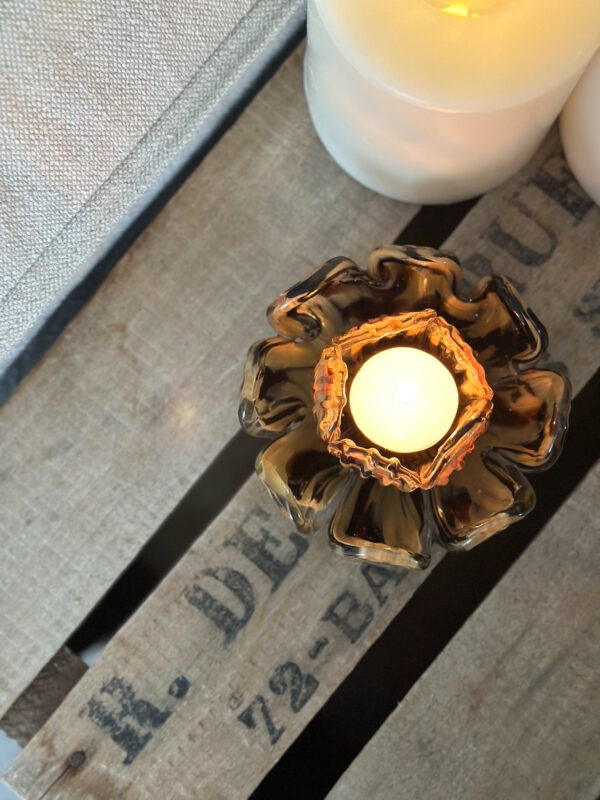 Bougeoir fleur - écaille – Image 3