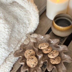 Plat d’automne feuille - brun