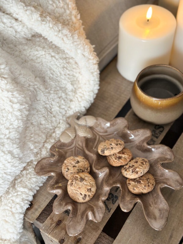 Plat d’automne feuille - brun