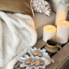 Plat d’automne feuille - blanc