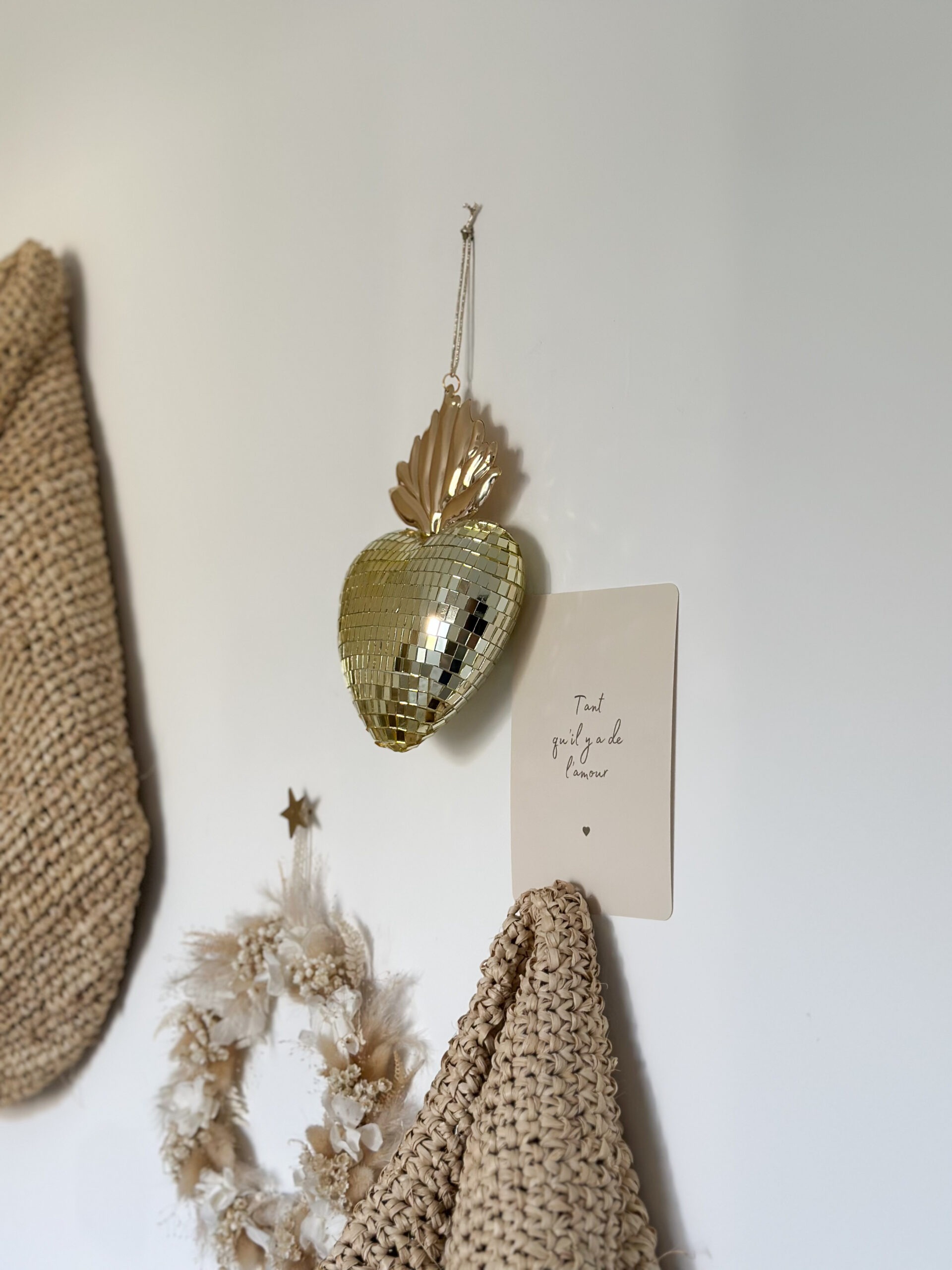 Cœur disco - Ex voto doré – Image 2