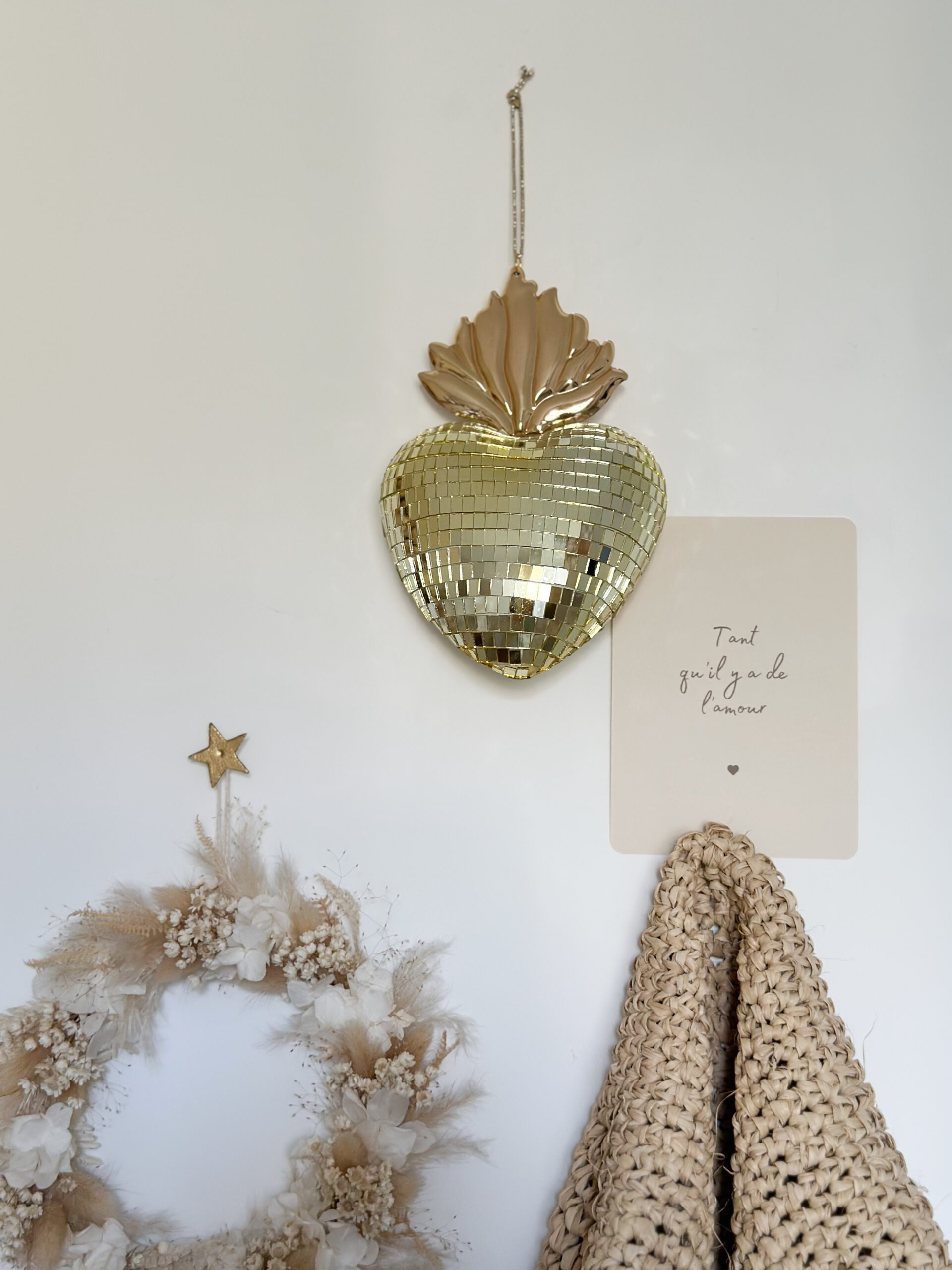 Cœur disco - Ex voto doré