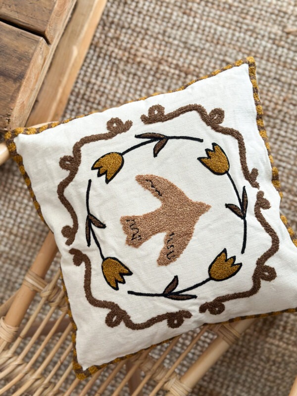 Coussin colombe - sable