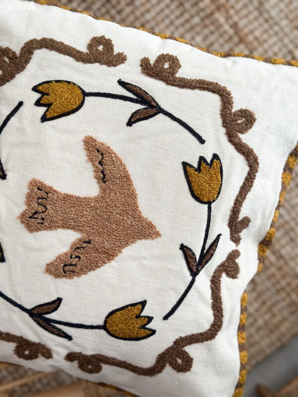 Coussin colombe - sable – Image 3