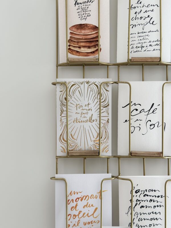 Cartes décoratives - Calligraphie française – Image 2