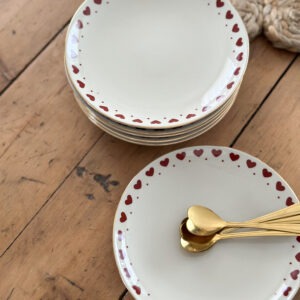 Assiette joli coeur