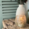 Photophore fleurs en verre