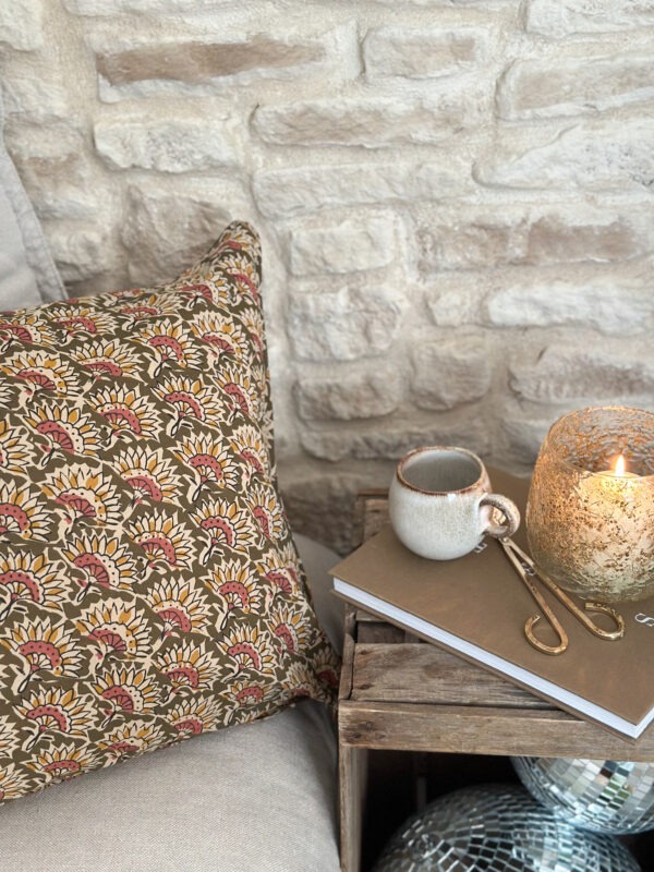 Housse de coussin fleuri - n°2 – Image 2