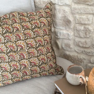 Housse de coussin fleuri - n°2